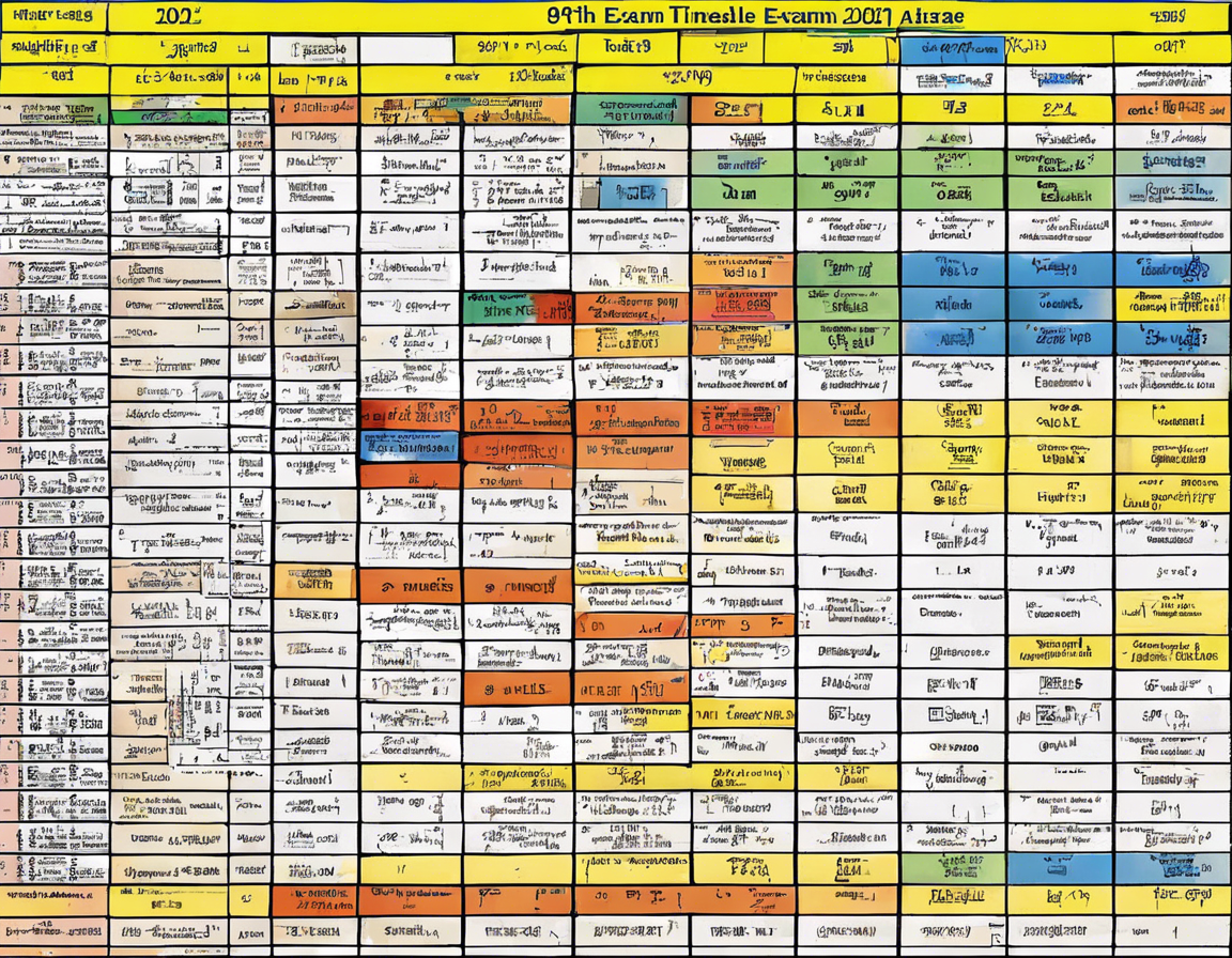 2024 9th Annual Exam Timetable Released